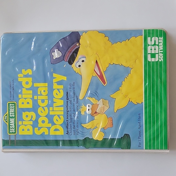 Sesame Street Big Bird's Special Delivery CBS Software 1984 Commodore 64 Atari - Picture 3 of 11